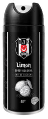 Beşiktaş JK Resmi Lisansli 150 ml Limon Sprey Kolonya - Ferahlatıcı ve Hijyenik