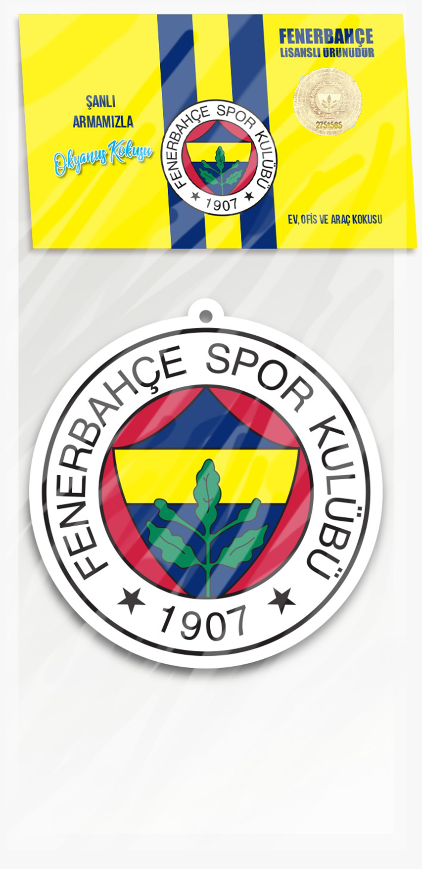 Fenerbahçe Resmi Lisanslı Okyanus Esintisi Araç Kokusu | Premium Araç ve Ortam Ferahlatıcısı